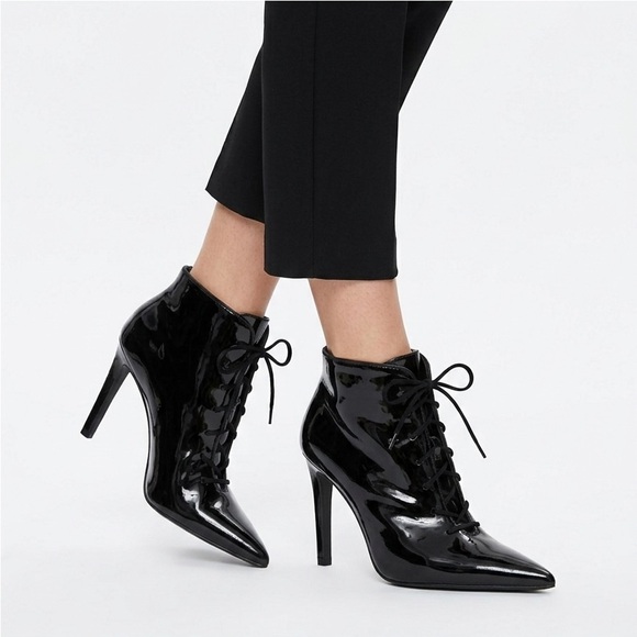 Zara Shoes - Zara Laced Ankle Boots